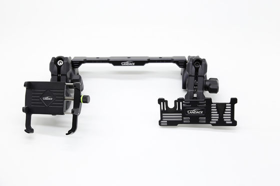 Multi-Mount Dash Phone Holder + GoPro Mount dengan Aluminium Slide Rail, Fleksibel Angle untuk 2018-2022 Jeep Wrangler