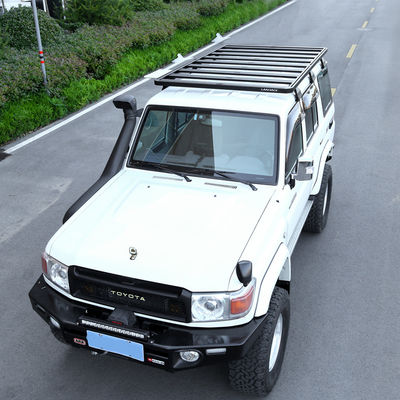 Universal 4X4 Aluminium Steel Cargo Carrier Basket Roof Rack untuk SUV Jimny Fj Cruiser 4runner 1540X1425mm