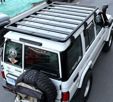 Universal 4X4 Aluminium Steel Cargo Carrier Basket Roof Rack untuk SUV Jimny Fj Cruiser 4runner 1540X1425mm