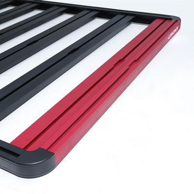 Black Auto Universal Steel Aluminium Alloy 4x4 Aksesoris Rak Bagasi Atap Mobil Yang Dapat Dihapus