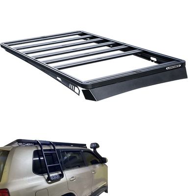 Black Aluminium Alloy Roof Rack Mount Basket untuk 4Runner Mobil Atap Off Road Aksesoris