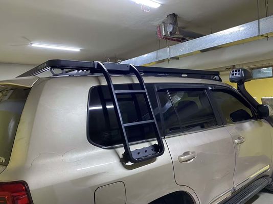 Black Aluminium Alloy Roof Rack Mount Basket untuk 4Runner Mobil Atap Off Road Aksesoris