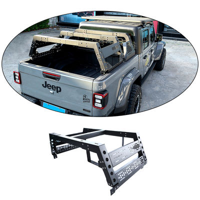 Silver Black Placement Trunk Mount Thorax Bed Rack System untuk Toyota Full-Size Truck Bed