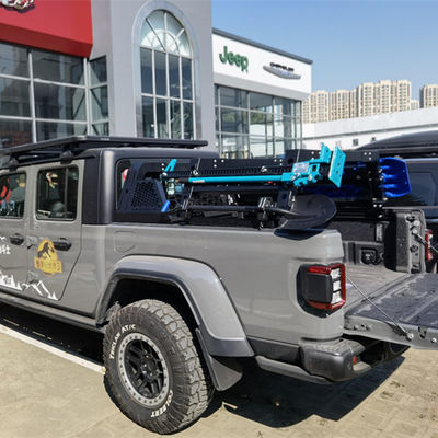 Silver Black Placement Trunk Mount Thorax Bed Rack System untuk Toyota Full-Size Truck Bed