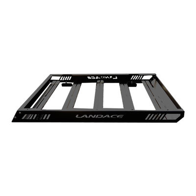 Black Powder Coated Roof Rack Basket untuk Jeep Wrangler Custom Desain Baja Ringan